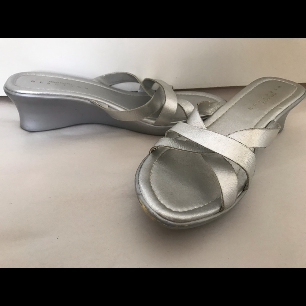 Kenneth Cole Reaction Silver wedges